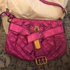Mark Jacobs hot pink leather bag